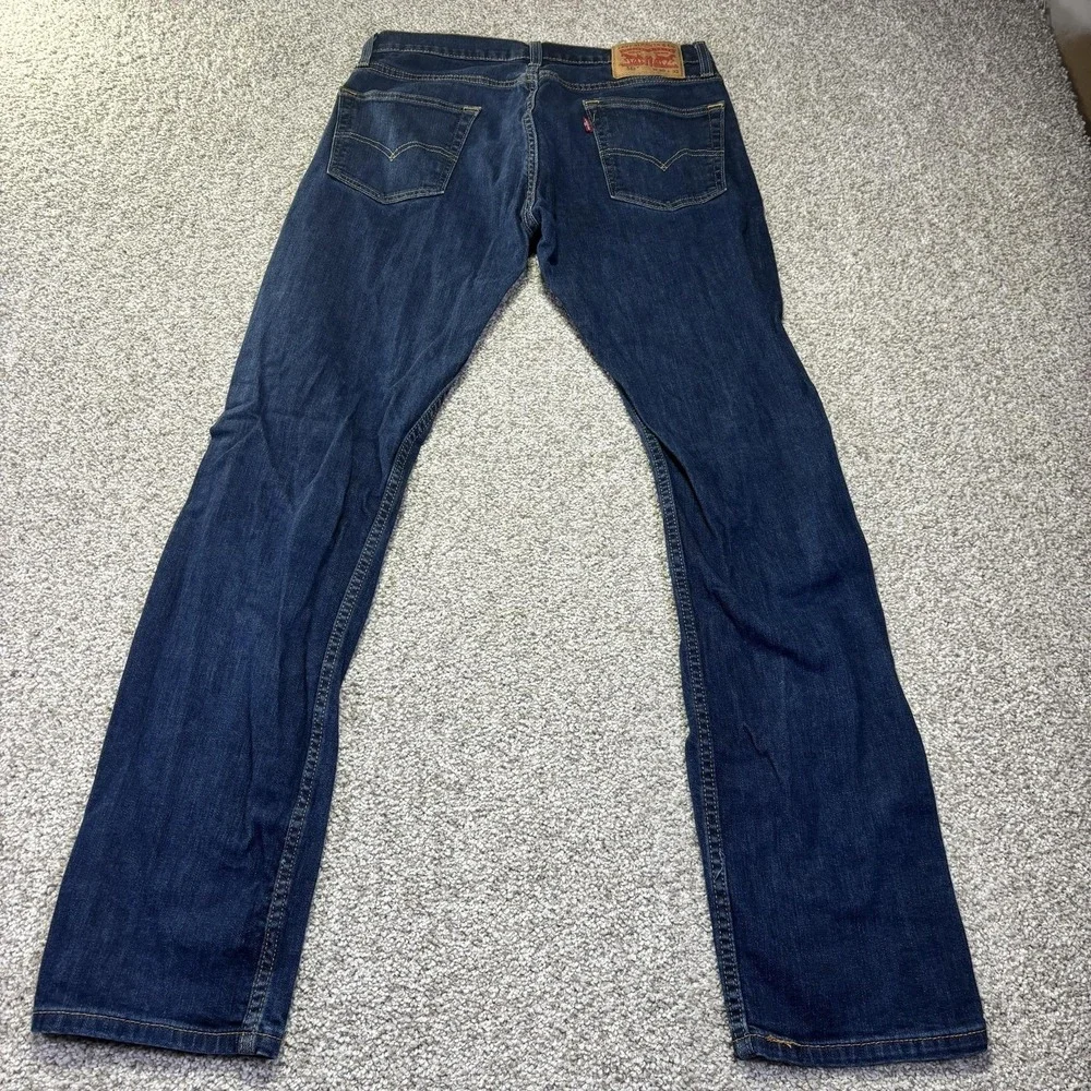 Levis 513 Jeans Mens 30x32‎ Blue Medium Wash Slim Straight Stretch Denim Pants